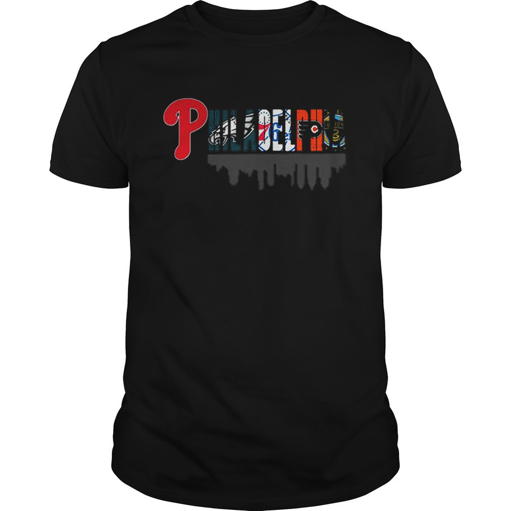 Philadelphia Sports Teams Phillies Eagles 76Ers Flyers Shirt